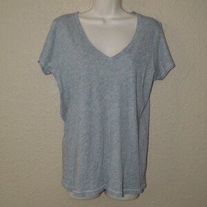 $80 Sz M Goldie Gray Signature Slub V-Neck T-Shirt Tee